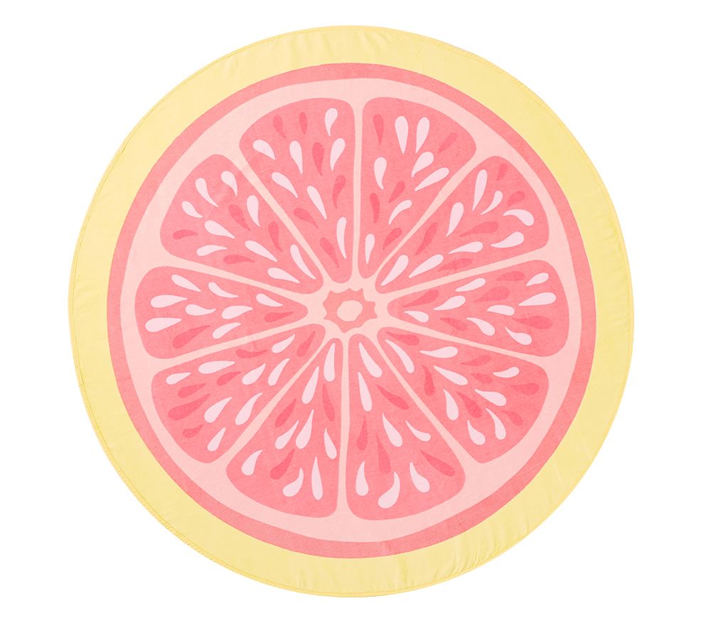 Pink Lemonade Round Beach Towel